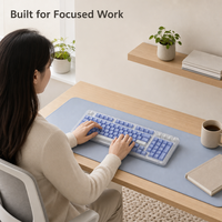 Clavier de jeu K98M à échange à chaud, clavier mécanique sans fil Bluetooth rétroéclairé avec interrupteurs marbre, USB Type-C pour configuration de bureau