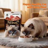 Nourriture humide pour chats riche en nutriments, en sachet, pâte de viande délicieuse, friandises pour chats, nourriture humide pour animaux de compagnie en gros