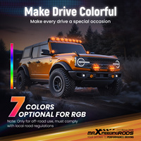 MaXpeedingrods - Luz Auxiliar LED Universal para Todoterreno, 6000K, Blanca, RGB, DRL, para Vehículos Todoterreno, SUV, ATV, UTV, 4x4