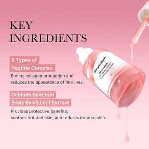 ピンクペプチド血清-韓国のスキンケア、発光、アンチエイジング、ファーミング、ニコチンアミド付きフェイシャルケア - Product Image 4