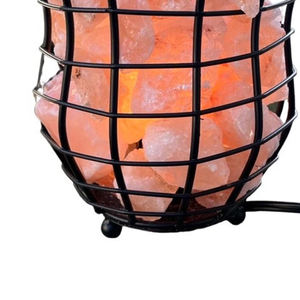 Cesta de Hierro Hecha a Mano con Trozos de Sal Rosa del Himalaya, Diseño Económico, Premium, Artesanal y Natural - Product Image 6
