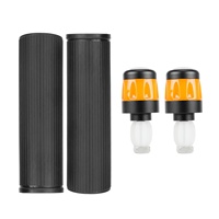 Ensemble de clignotants LED universels pour extrémité de guidon de scooter, lampe indicatrice latérale, 3 modes, étanche, feux d'avertissement pour guidon