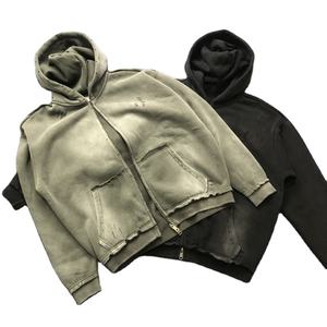 2026 Trending Mens Pullover Hoodie Custom Print Logo Sudadera de moda con técnicas de lavado ácido - Product Image 1