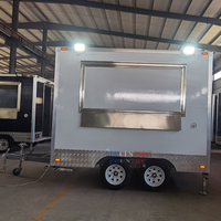 Petite remorque alimentaire australienne avec réfrigérateur et grill, 2,8 m/9 pieds, restaurant mobile, mini camion de cuisine, remorque alimentaire à vendre