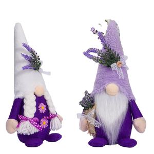 Linda Popular Four Seasons Primavera Lavanda Muñeca sin rostro <span class=keywords><strong>Enano</strong></span> Anciano Muñeca Decoración de escritorio Ornamento - Product Image 1