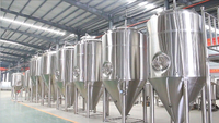 HG Fermenteur conique isolé à haute productivité en acier inoxydable 2000L pour cuve de fermentation de bière