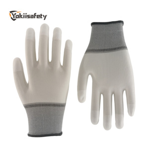 Wholesale White PU Fingertip Coated <strong>Gloves</strong> Nylon Knitted <strong>Top</strong> Fit <strong>Gloves</strong> PU Coated <strong>Gloves</strong> for General Purpose Work - Product Image 3
