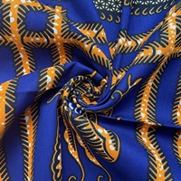 Tela africana estampada de alta calidad, personalizada con cera, para uniformes y prendas de vestir
