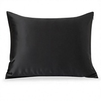 Taie d'oreiller rectangulaire de luxe 100% soie avec motif uni pour les soins des cheveux et de la peau |   Taille standard