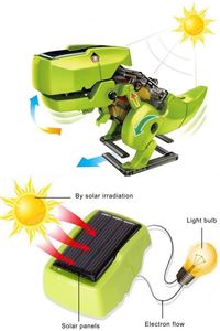 Kit de Construction DIY 3-en-1 <span class=keywords><strong>Dinosaure</strong></span> Solaire : <span class=keywords><strong>Jeux</strong></span> Éducatifs Scientifiques et Ingénierie STEM, Jouets Robotiques pour Enfants - Product Image 2