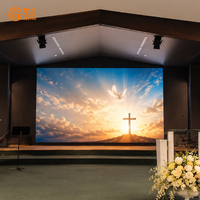 Écran LED fixe d'intérieur P1.86 P2 P2.5, entretien frontal, panneau LED ultra-fin 1x1m pour église