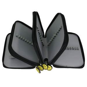 กล่องดินสอพลาสติกอ็อกซ์ฟอร์ดสี่ชั้นความจุมากเคสใส่เครื่องเขียนมีช่องใส่ดินสอแบบพกพาสำหรับนักเรียนมีสี - Product Image 5