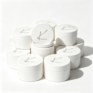 <span class=keywords><strong>Pot</strong></span> à poudre libre en <span class=keywords><strong>bambou</strong></span> blanc, portable, avec tamis, pour le voyage et le stockage d'échantillons cosmétiques - Product Image 3