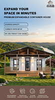 Maison conteneur en acier préfabriquée, mobile, extensible, de luxe, étanche et sécurisée pour l'extérieur, idéale pour villa ou hôtel