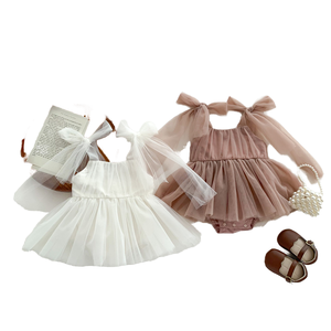 Barboteuses d'été pour nouveau-nés, décontractées, sans manches, style princesse, boutonnées, 100% coton peigné uni, pour bébés filles - Product Image 2