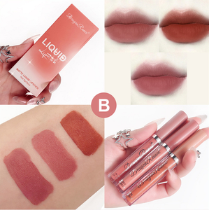 Juego de 3 Labiales Líquidos al por Mayor, Brillo Labial de Alta Calidad, Cosmético de Fácil Coloración, Labial Líquido Mate Impermeable - Product Image 3
