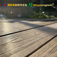 Planche de terrasse en WPC co-extrudé, écologique, imperméable, pour extérieur, composite WPC, 140*23 mm, pour jardin, pour cour, pour piscine