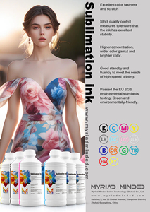 Tinta de sublimación de amplia gama de colores de 1000 ML CMYK LC LM LK <span class=keywords><strong>LLK</strong></span> FY FM tinta de sublimación de tinte para fundas de teléfono ropa deportiva de vidrio I3200 - Product Image 2