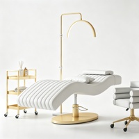 Lit de spa de luxe en forme de S, lit de soin du visage, lit électrique pour salon de beauté, lit pour soins des cils, lit cosmétique pour salon
