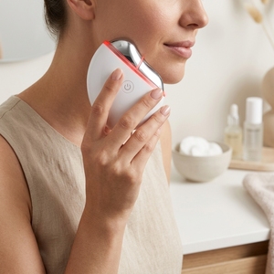 Appareil de <span class=keywords><strong>massage</strong></span> Gua Sha chauffant électrique à micro-courant pour le lifting du visage et le soin de la peau, marque privée - Product Image 3