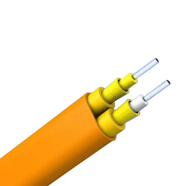 Excellent Mechanical Armored Duplex Twin Tight Buffer Fiber Optic Flat Cable