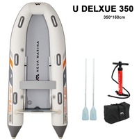 AQUA MARINA BT-UD350 Bateau gonflable sportif pour 5 personnes, kayak, radeau pour la dérive et la pêche