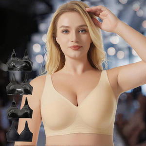 Soutien-gorge pour femmes ODM, sans armatures, <span class=keywords><strong>push</strong></span>-<span class=keywords><strong>up</strong></span>, bonnet complet, bretelles réglables, dos en U, maintien solide, quotidien - Product Image 3