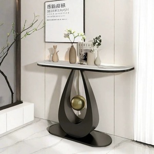 Mesa <span class=keywords><strong>Consola</strong></span> de Estilo Italiano Moderno y Minimalista, de Piedra, de Lujo, para la Entrada, Mesa de Pared para <span class=keywords><strong>Sala</strong></span> de Estar - Product Image 3