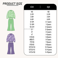 Conjunto de Dos Piezas para Niñas, Sudadera con Cuello Alto y Pantalones de Yoga Acampanados, Conjuntos de Ropa para Niños Otoño Invierno Personalizados