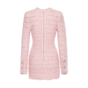 Mini Sexy elegante stile Casual stile primavera <span class=keywords><strong>rosa</strong></span> <span class=keywords><strong>vestito</strong></span> donna <span class=keywords><strong>maglia</strong></span> abiti da donna - Product Image 2