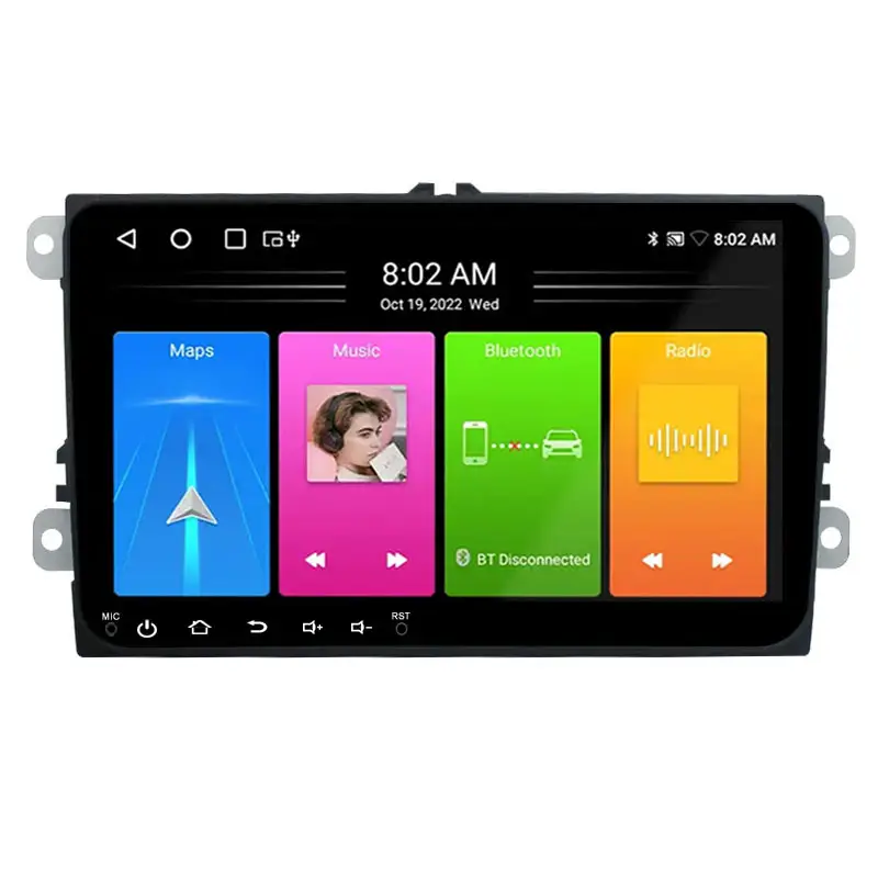 Ultra HD Carro Android Alto Brilho Monitor Tela Sensível Ao Toque Carro Dvd Bluetooth Música Reprodução Video Player