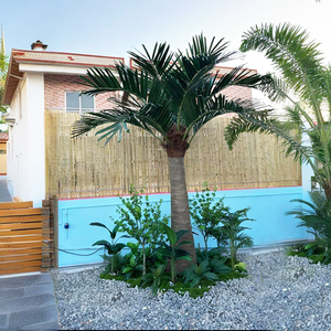 LUYI <strong>Artifical</strong> Outdoor <strong>Plants</strong> for Outdoor 2 Meter Outdoor Palm Tree <strong>Large</strong> Trees for Home Garden Coastal Decor - Product Image 2