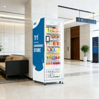 Distributeur automatique intelligent avec caméra de surveillance, système de contrôle de température, fonction SDK, conforme ADA, 4G LTE