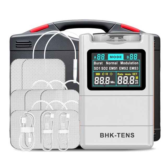 Compact TENS Machine with Timing Control for Body Pain Relief Pocket-Sized Massage Belt Physical Therapy Device