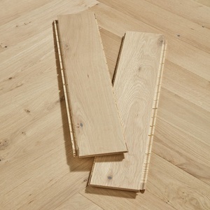 Instalación Rápida, Piso de Madera Maciza 2G Click, Madera de Roble Blanco Europeo Cepillada, Piso de Parqué de Madera Sintética - Product Image 6