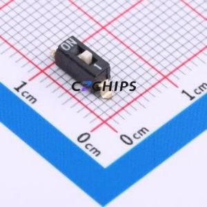 DSIC-01-LS-GER DIP Switch SMD Switch Flat Toggle, Raised Type Single Pole Single Throw 1 2.54mm - Product Image 1