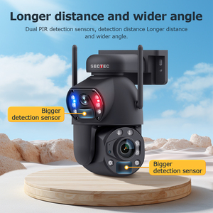 Sectec 6MP 50X Zoom 4G Sim Năng Lượng Mặt Trời Powered Máy Ảnh Ngoài Trời Không Dây PTZ Thông Minh Máy Ảnh Dual View Tự Động Theo Dõi Năng Lượng Mặt Trời Mạng Máy Ảnh - Product Image 3