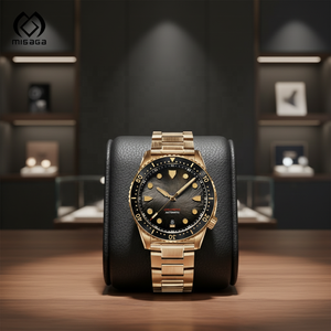 Nouvelle montre classique à mouvement <span class=keywords><strong>automatique</strong></span> suisse lumineuse en saphir 30ATM étanche en bronze pour hommes - Product Image 2