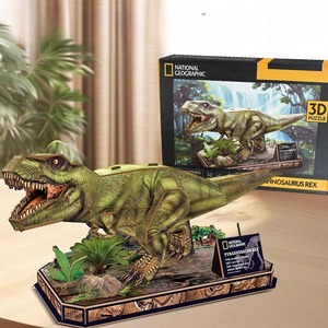 Rompecabezas 3D de Tiranosaurio Rex de Jurassic Park de National Geographic, 50 Piezas, Dificultad Media, Edades 14+, Educación Temprana, <span class=keywords><strong>Ciencia</strong></span> - Product Image 1