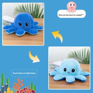 Nhà Máy Bán Buôn 20Cm Siêu Mềm Có Thể Đảo Ngược Bạch Tuộc Thú Nhồi Bông Thêu Unisex Cảm Xúc Lật Đồ Chơi Cho Những dịp Sinh Nhật - Product Image 5