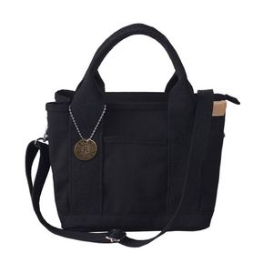 Sac fourre-tout en toile à double poignée grande capacité avec fermeture éclair et poches - Product Image 3