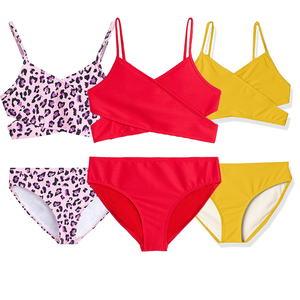 Trajes de Baño para Niñas al por Mayor, <span class=keywords><strong>Bikini</strong></span> de Alta Calidad de 2 Piezas, Oferta, Traje de Baño Deportivo para Niñas - Product Image 2