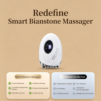 Masseur électrique portable en pierre de Bian, chauffant et vibrant, pour le lifting du visage, les soins de la peau et la relaxation du corps entier