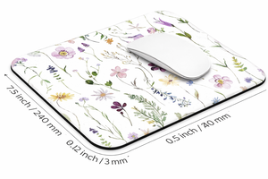 Tapis de <span class=keywords><strong>souris</strong></span> en néoprène extra-large antidérapant pour bureau et table basse, fleurs et plantes, tissu texturé personnalisé de qualité supérieure pour ordinateur - Product Image 5
