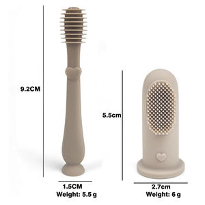 2025 nouveaux enfants sécurité doigt ensemble <span class=keywords><strong>brosse</strong></span> <span class=keywords><strong>à</strong></span> <span class=keywords><strong>dents</strong></span> <span class=keywords><strong>bébé</strong></span> bouche nettoyant Silicone doigt <span class=keywords><strong>brosse</strong></span> <span class=keywords><strong>à</strong></span> <span class=keywords><strong>dents</strong></span> pour <span class=keywords><strong>bébé</strong></span> 0-<span class=keywords><strong>1</strong></span>-2 ans 6 mois - Product Image 6