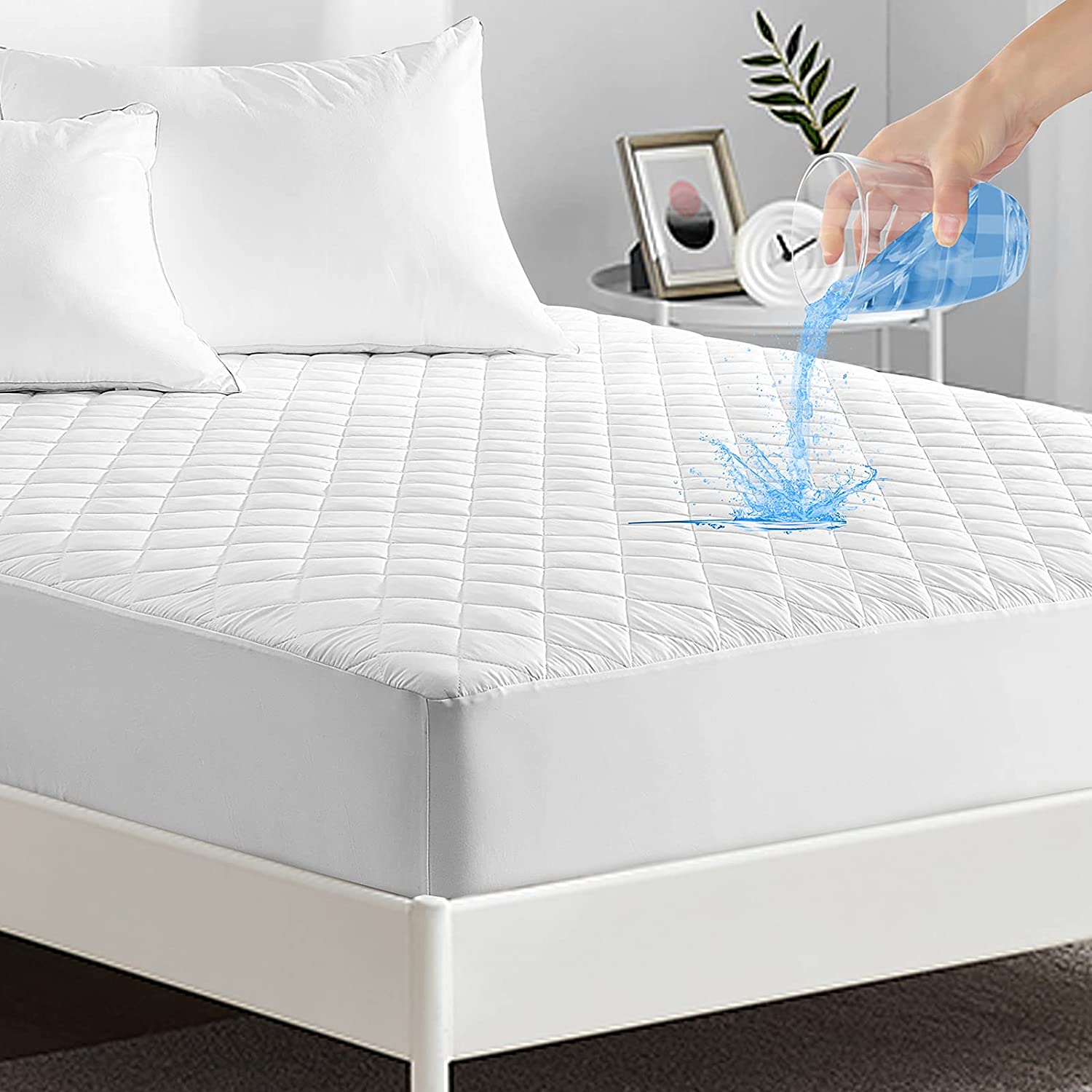 Мягкий охлаждающий водонепроницаемый стеганый защитный чехол для матраса для рынка США