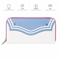 Dompet Wanita Kulit PU Fashion, Dompet Panjang Resleting, Tempat Kartu Mewah, Clutch Wanita, Hadiah Bisnis, Grosir, Supplier B2B