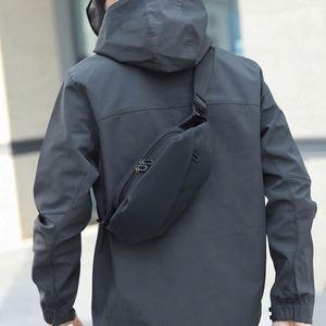 Bolso de Cintura Multifuncional de PU para Hombre, Bolso de Pecho para Deportes al Aire Libre, Viajes, Bolso Cruzado Informal - Product Image 3