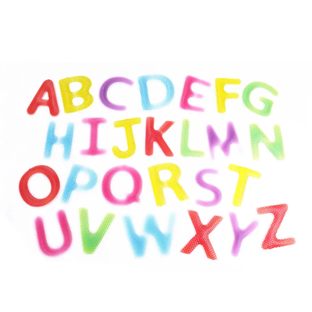 New design Montessori gel squishy English alphabet letters kids sensory learning toys special needs autism sensory alphabet