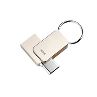 Clé USB pivotante de type C 2.0/3.0, mini métal, 16 Go/32 Go/64 Go, nouvelle pour les smartphones Android